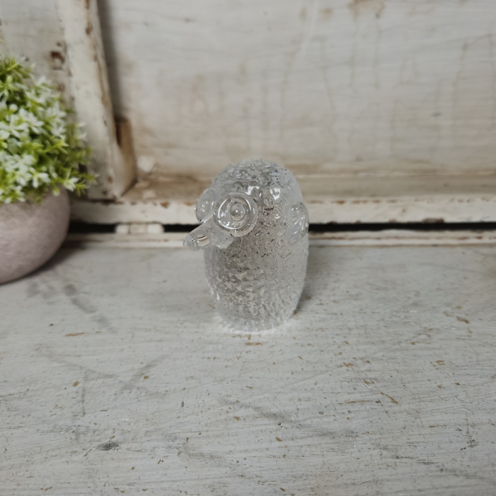 Vintage Hadeland "The Forgetful Troll" Cut Crystal Paperweight Figurine, Norway